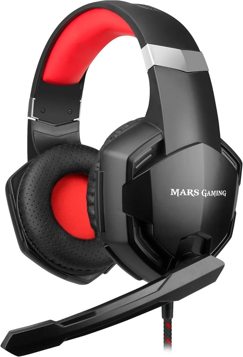 Gaming Headset PC PS4 - Over-Ear Koptelefoon met SuperBass 50mm Drivers en Noise Cancelling Microfoon