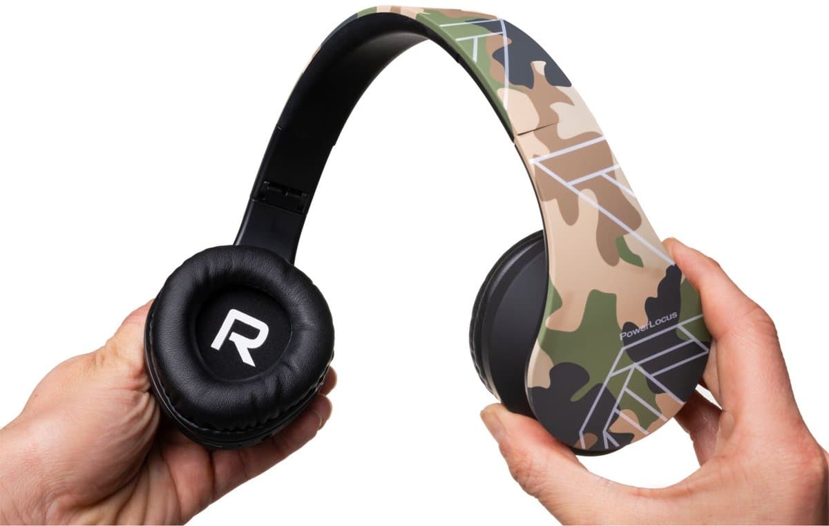 PowerLocus P2 Kids kinder- hooftelefoon camouflage