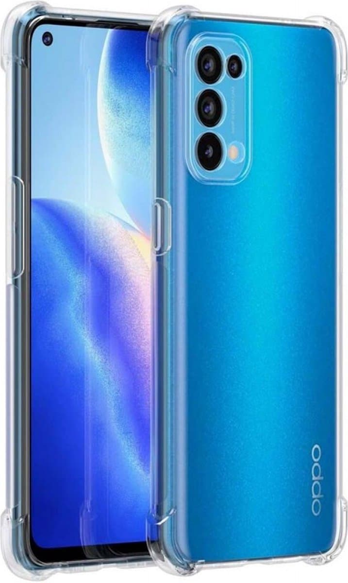 Anti shock siliconen hoesje - Geschikt voor OPPO A54 / A74 5g - Shock Proof back cover – Transparant