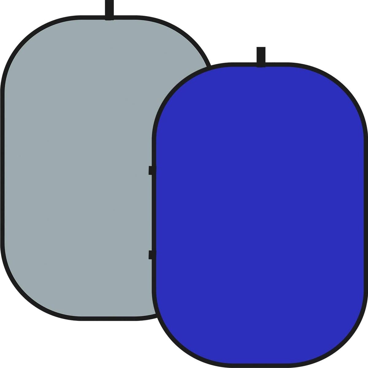 Neewer® - 2-in-1 Chromakey Blauw Grijs Scherm - Opvouwbare Achtergrond - Dubbelzijdig Pop Out Twist Grijs/Blauwe Achtergrond - 5'x7'/150x200cm Chroma Key Blauw Grijs - Opvouwbaar Paneel met Rits Draagtas