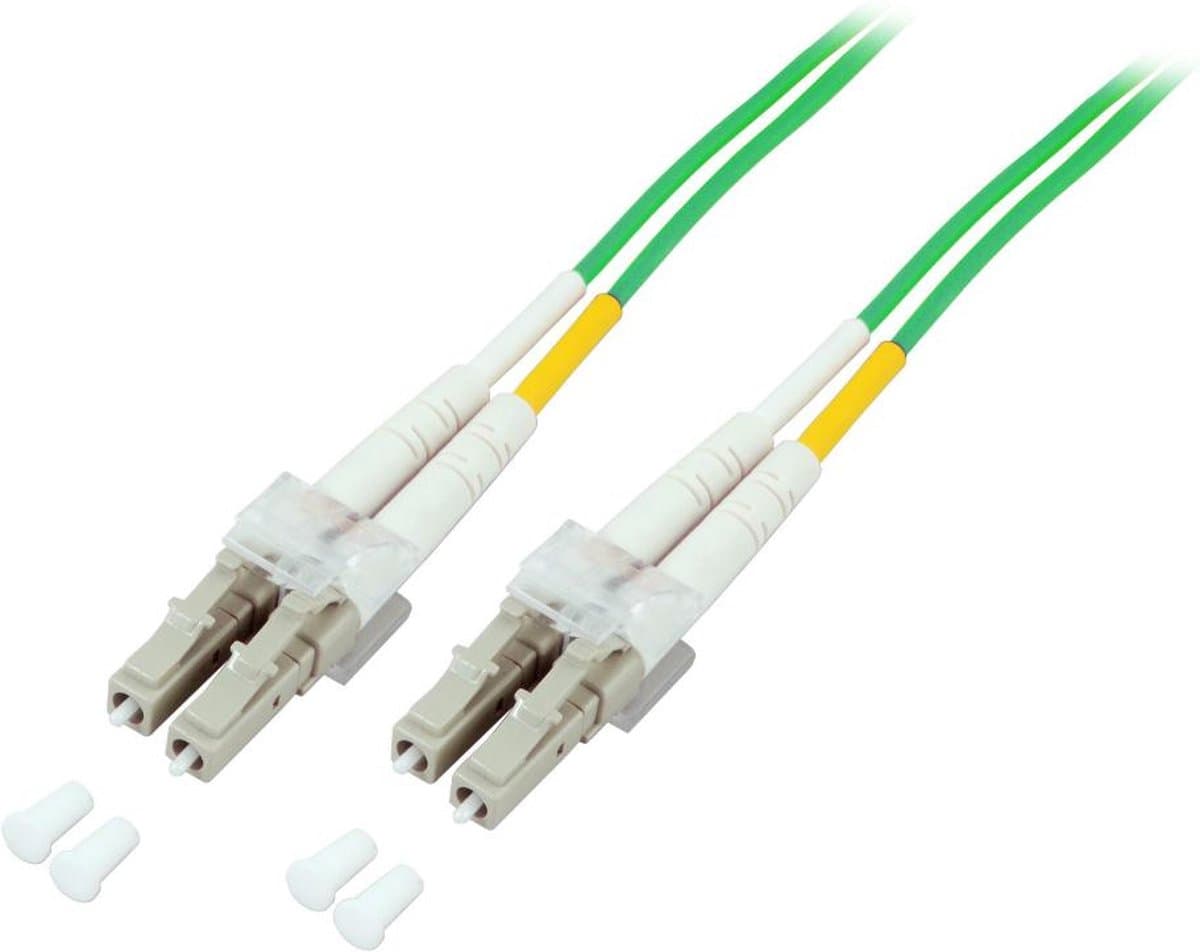 EFB Elektronik O0319.25OM5 Glasvezel kabel 25 meter LC I-V(ZN) H OM5 Limoen