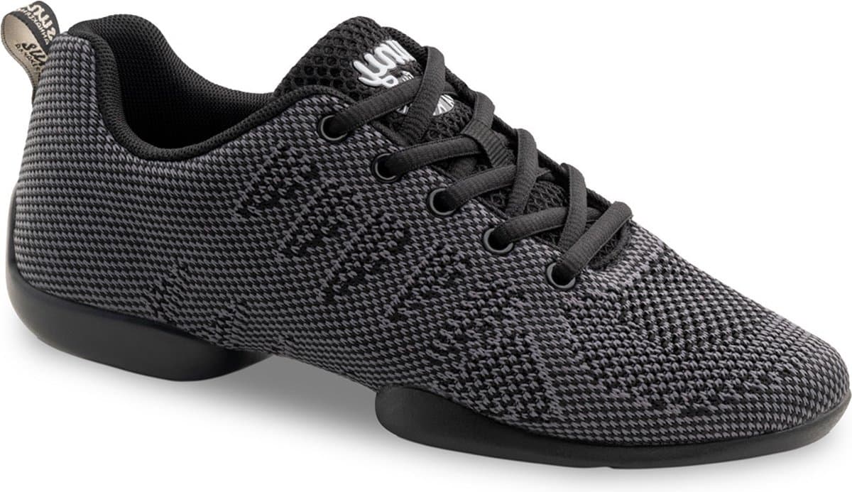 Anna Kern Suny 150 Danssneakers Dames - Donkergrijs - Splitzool - Draaipunten - Salsa, Latin, Ballroom, Balfolk - maat 40
