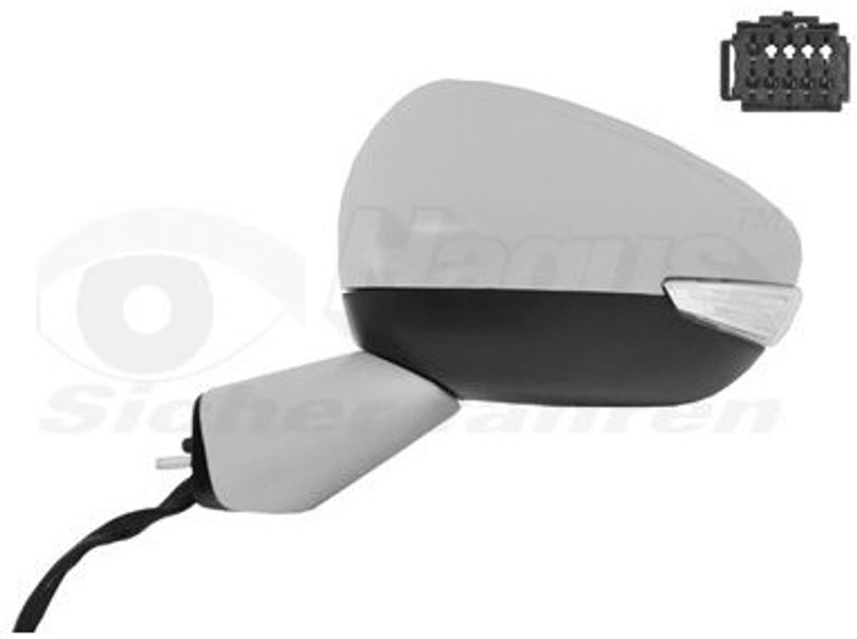 VanWezel 0979807 - Rétroviseur éléctrique complet gauche pour Citroen C4 picasso de 2013 à 2016