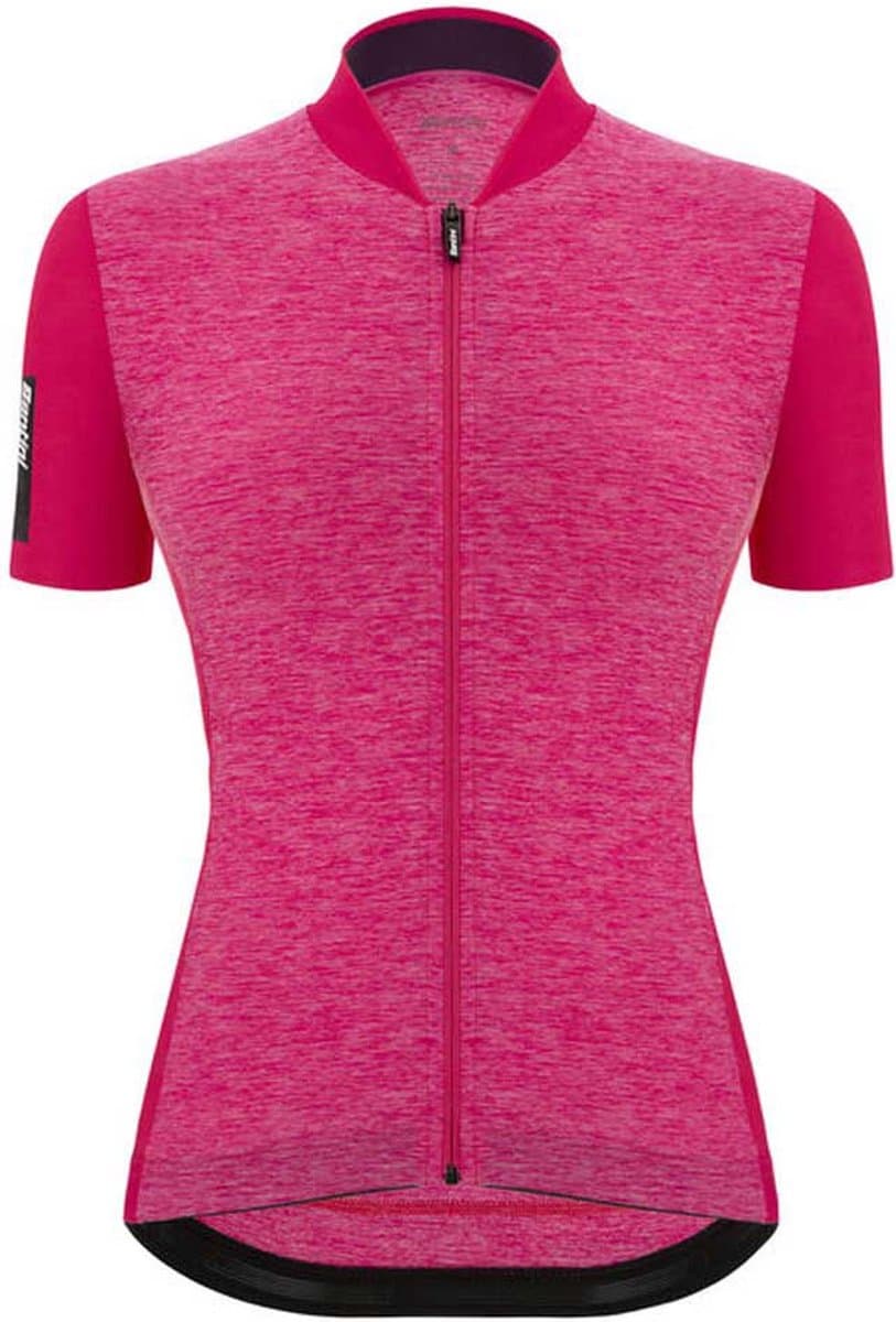 Santini Fietsshirt korte mouwen Dames Roze - Colore Puro - S/S Jersey For Lady Pink-L