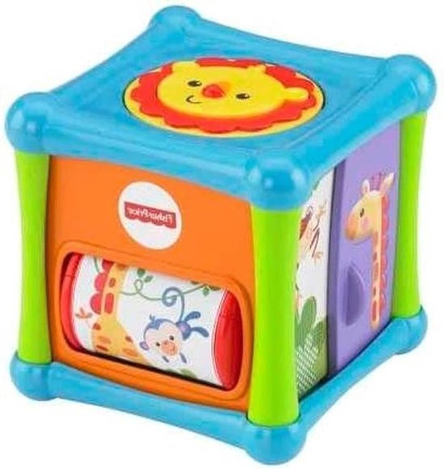 Speeldobbelstenen Baby - Interactieve Kubus - Baby Ontwikkeling - Vele Speelmogelijkheden - Vijf Pagina's - Meerkleurig