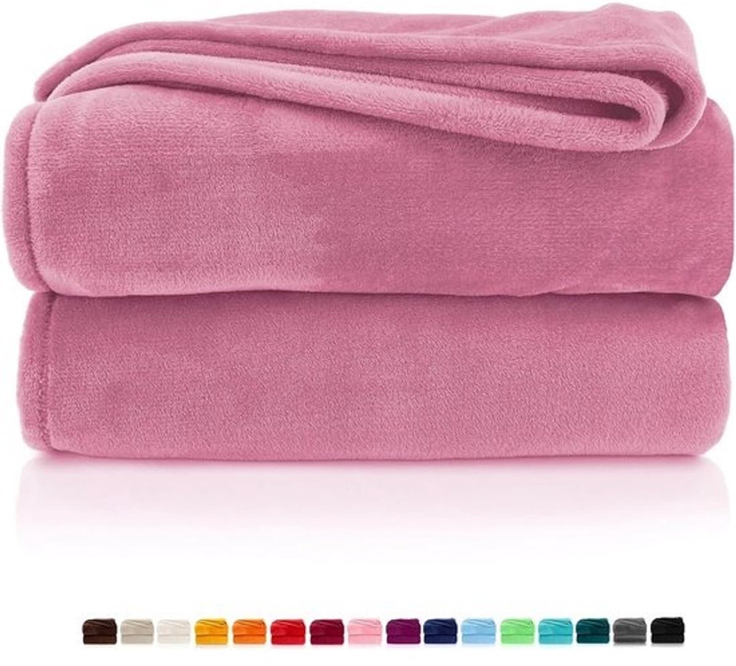 Zachte flanellen fleecedeken 130x170 cm - Warm en pluizig Oeko-Tex bankkleed