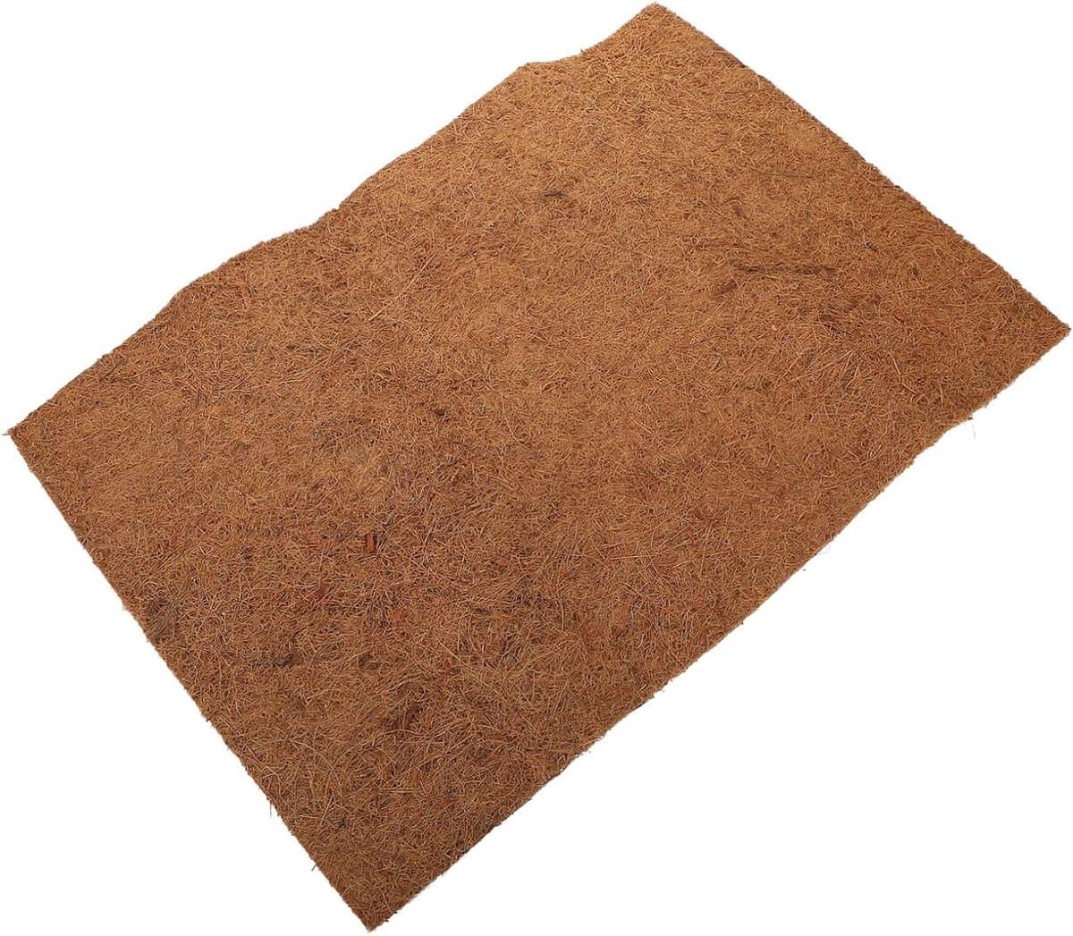 Kokosvezel Substraat - Reptielen Bodembedekking - Terrarium Inrichting - Natuurlijk Ademend Materiaal - 60x40cm - Bruin
