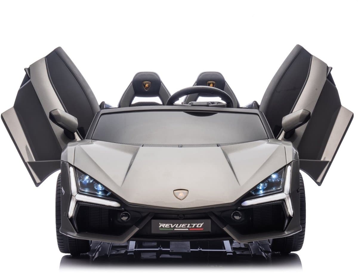 Lamborghini Revuelto 24V 2 Persoons Kinderauto Grijs