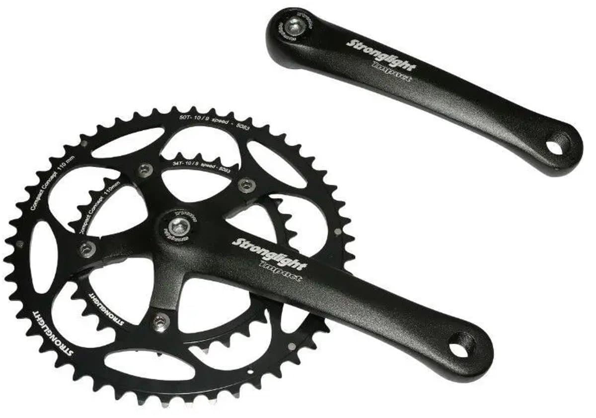 Road crankstel Stronglight Impact 9-10V. 170 mm 50-34 8V.