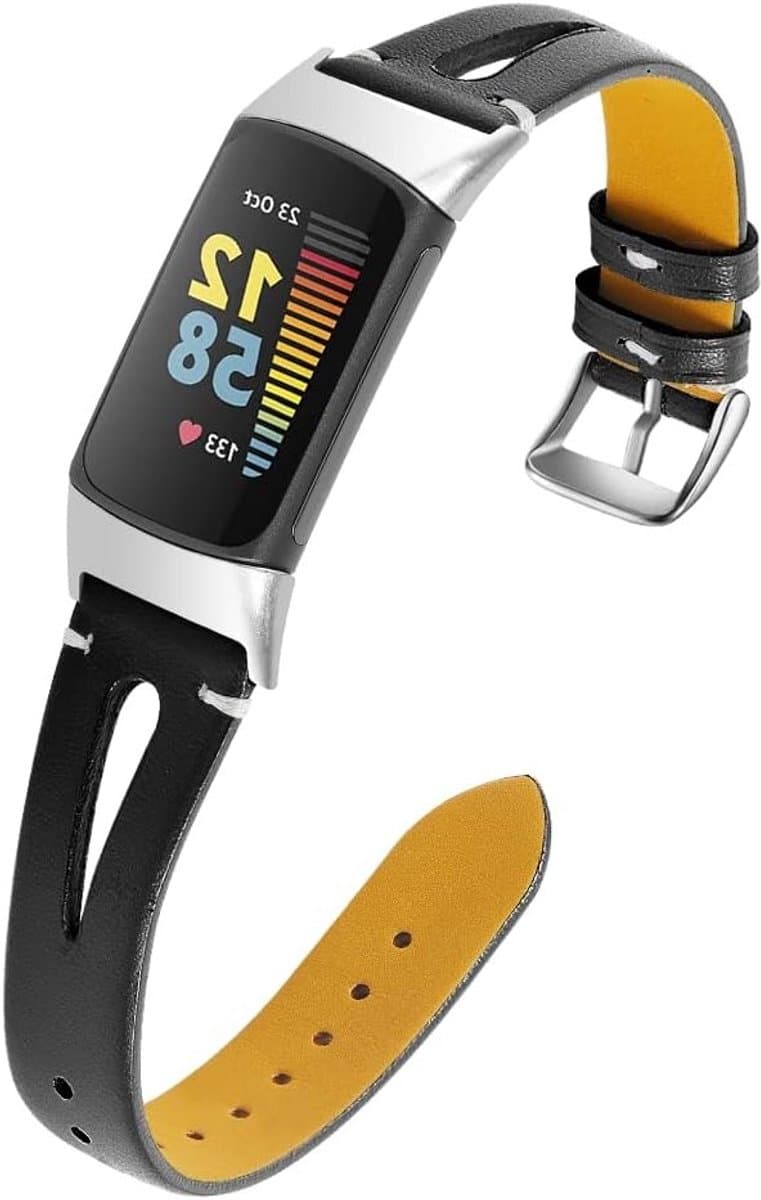 Slimme Leren Vervangbanden voor Activity Tracker, Ademend en Comfortabel, Geschikt voor Dames en Meisjes, 5.5''-8.0''