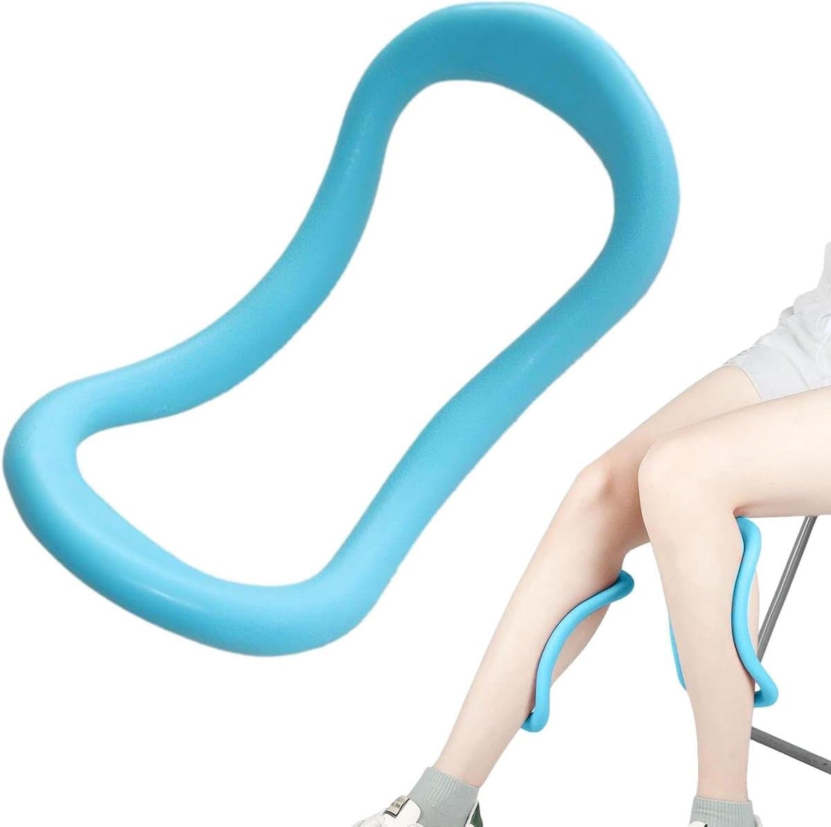 Yoga Ring - Fitness Cirkel - Spierontspanning - Duurzaam PP Materiaal - 9.25 inch Lengte - Blauw