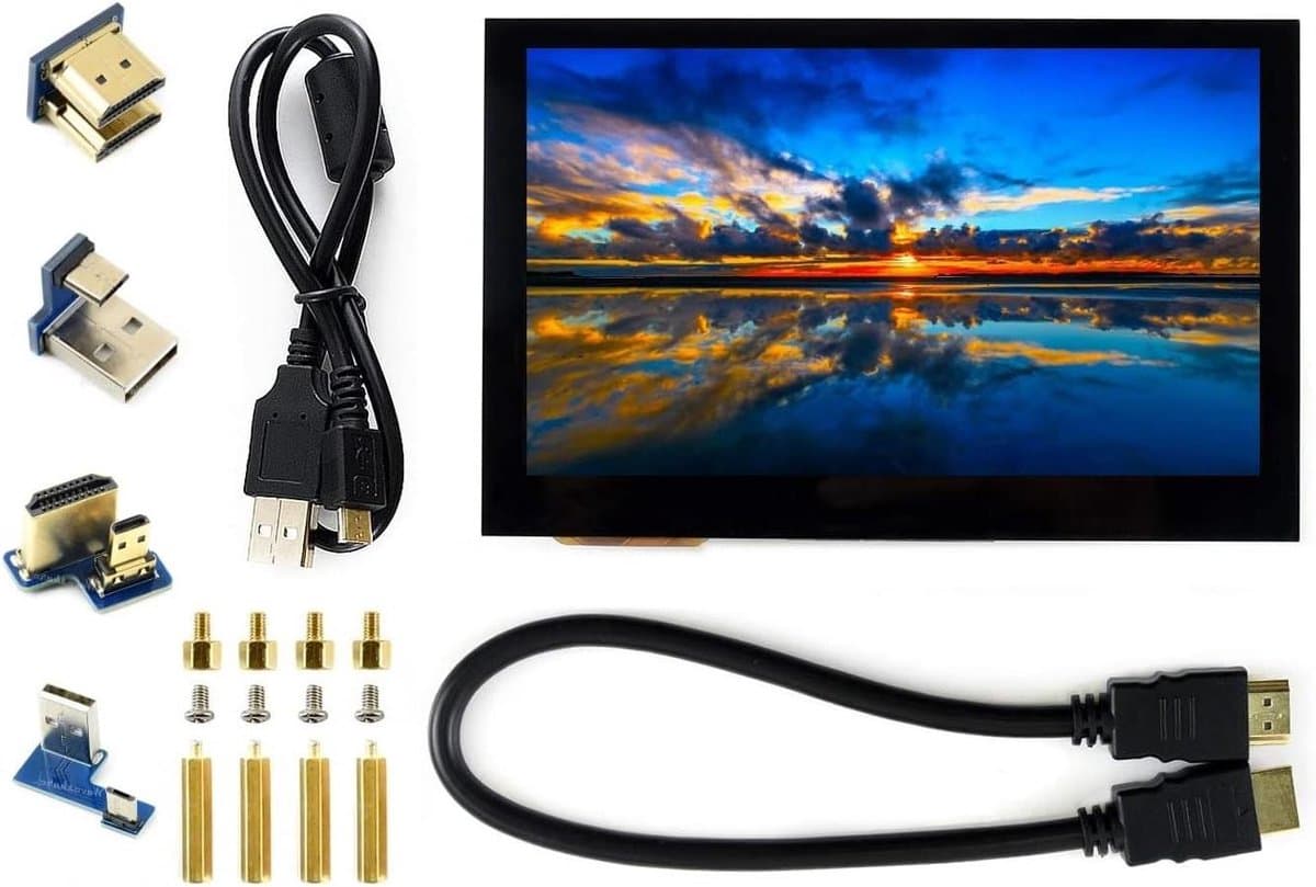 Touchscreen Monitor - Extra Scherm - Projecten Sturen - IPS Beeldkwaliteit - 4.3 Inch - Zwart