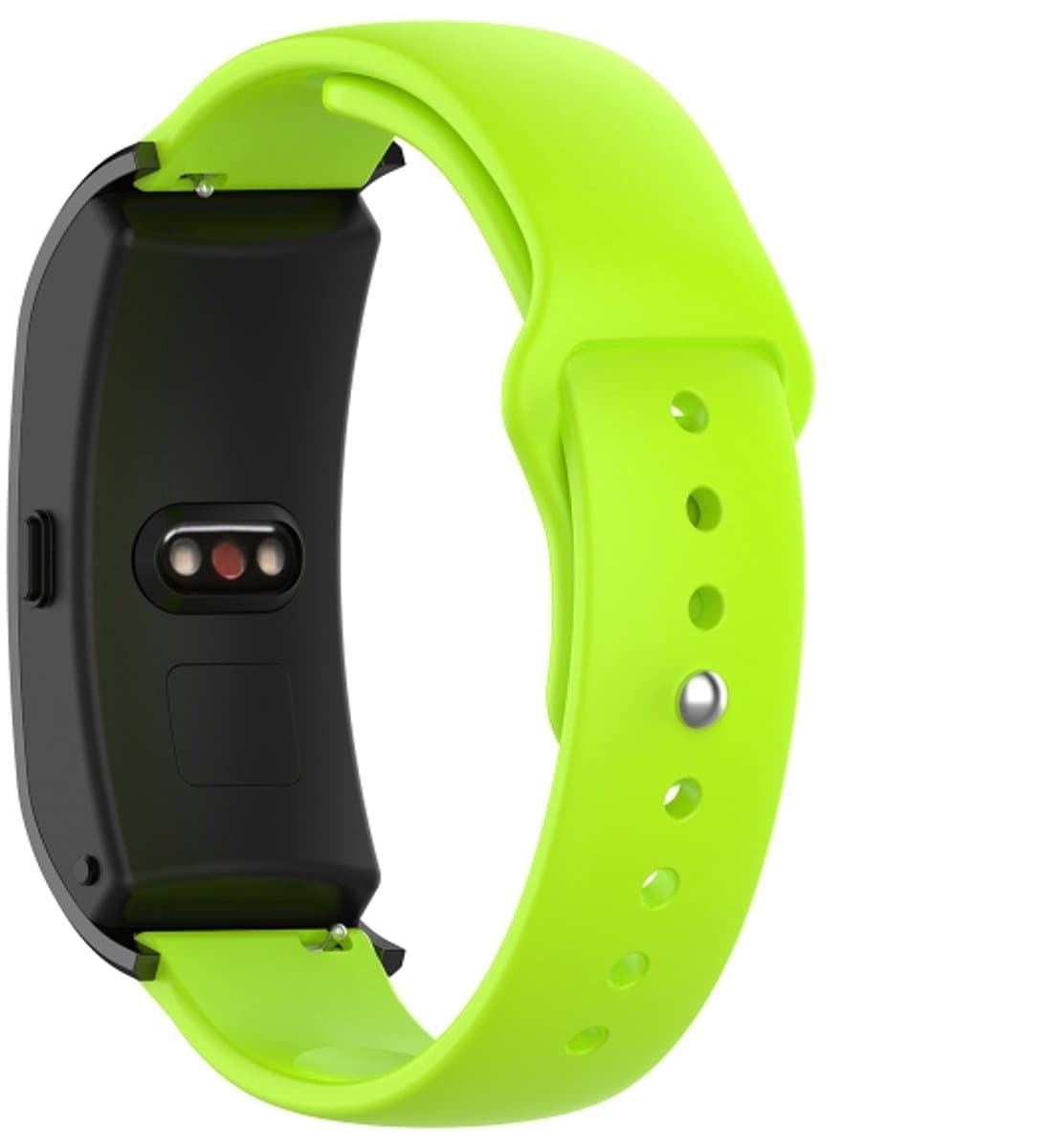 Voor Garmin Vivomove 3s / 4s 18 mm SLR Fashion siliconen band, maat: groot formaat (limoengroen)