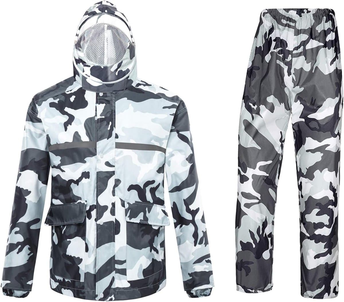 pak met capuchon - Outdoor Mannen/Dames - Regenwaterdicht -Camouflage