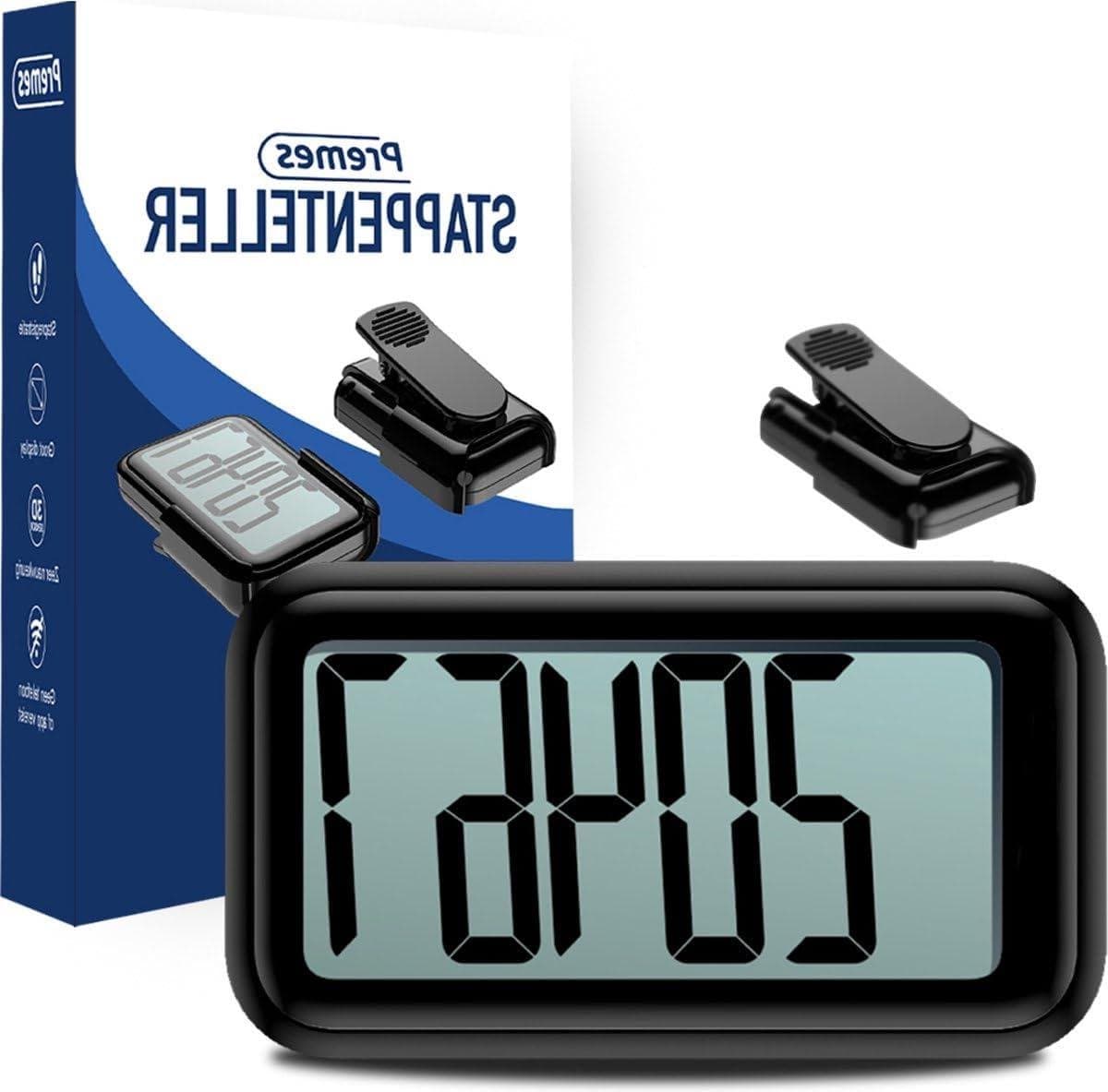 Stappenteller - Activity Tracker - Activiteit Meten - Met Clip - Compact - Zwart