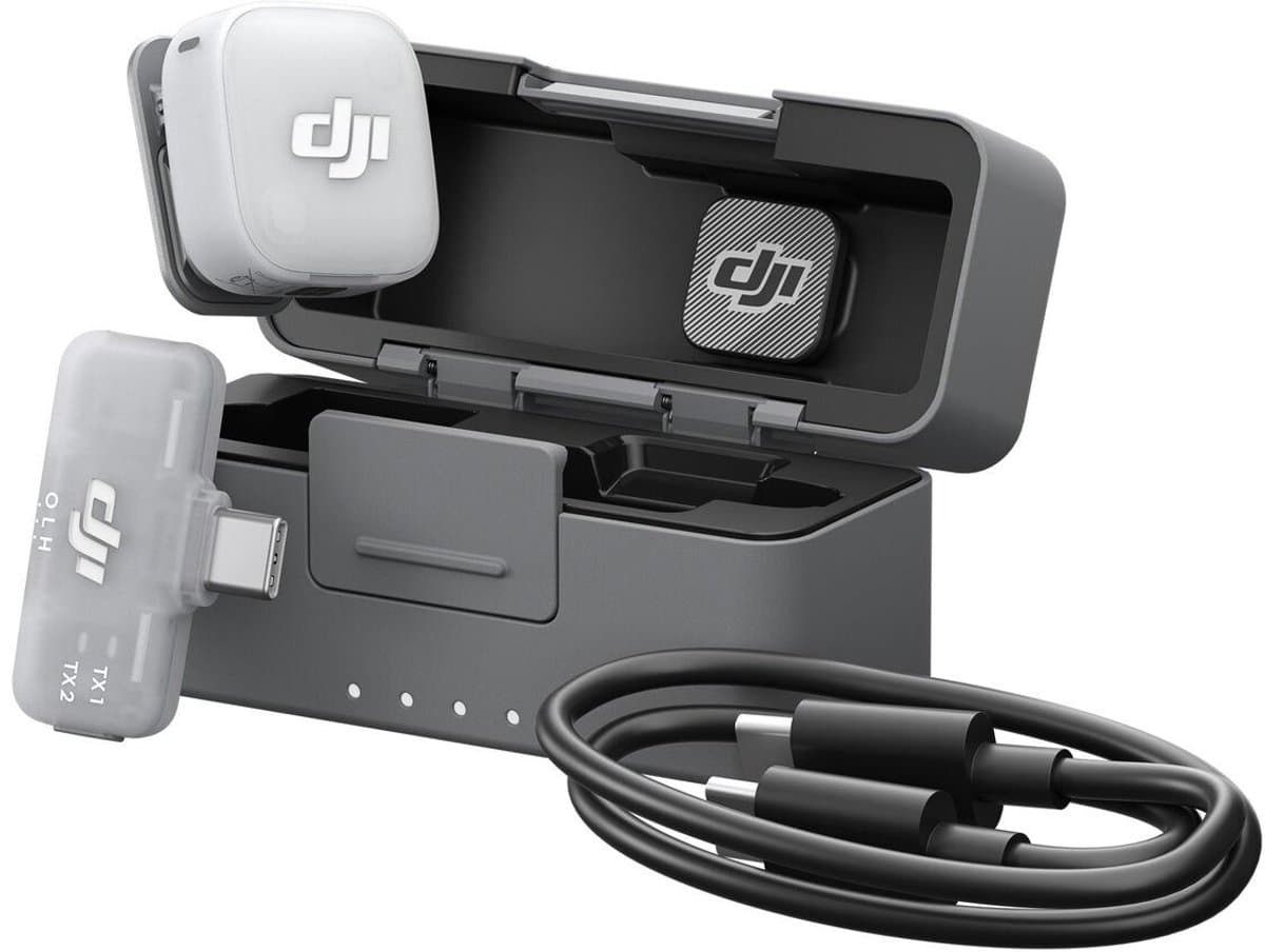 DJI Mic Mini 2 Single Mobile Ontvanger + Oplaadcase (voor DJI Mic & Mic Mini Series)