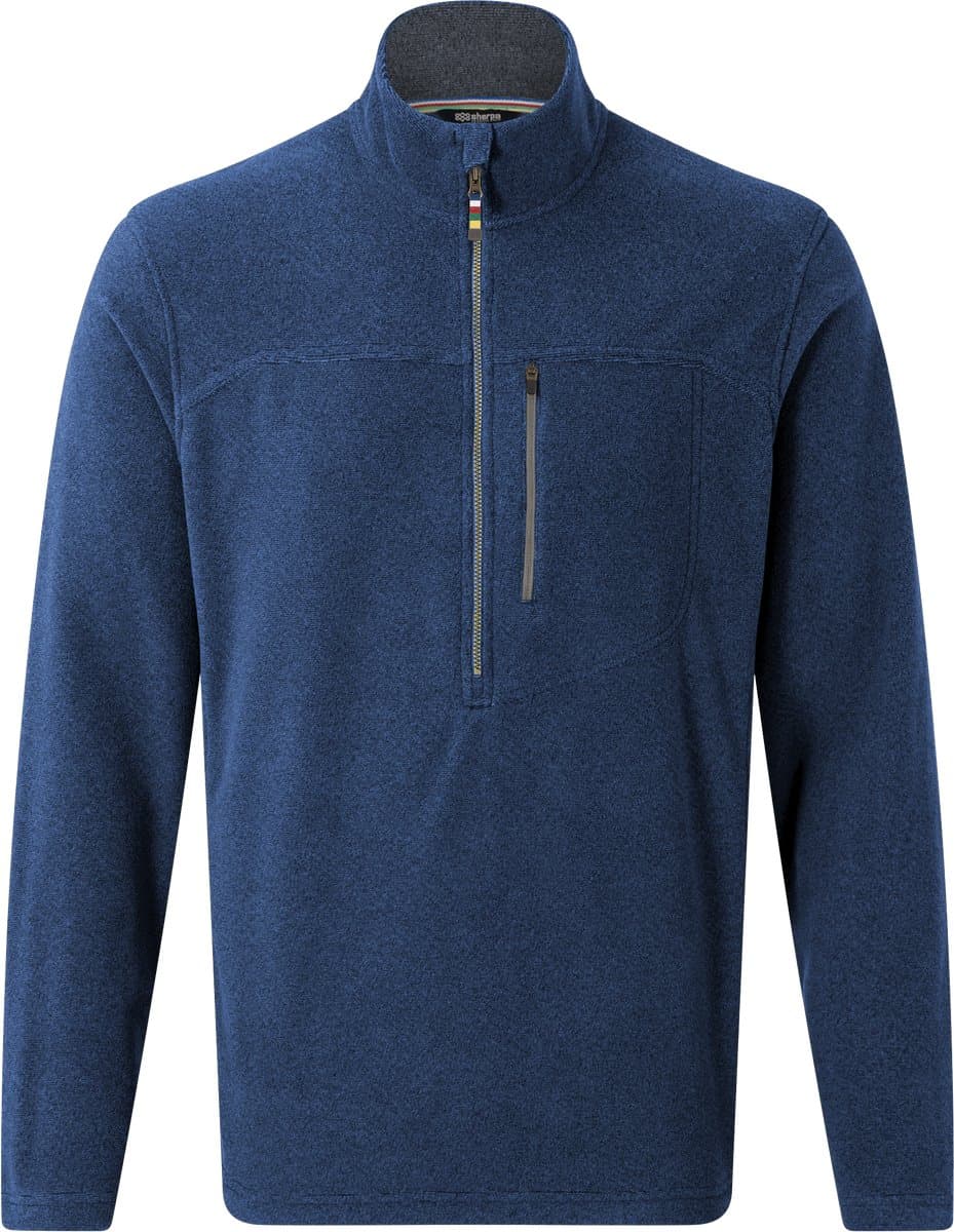 Sherpa Adventure Gear Rolpa Eco heren Quarter Zip - Rathee Blue