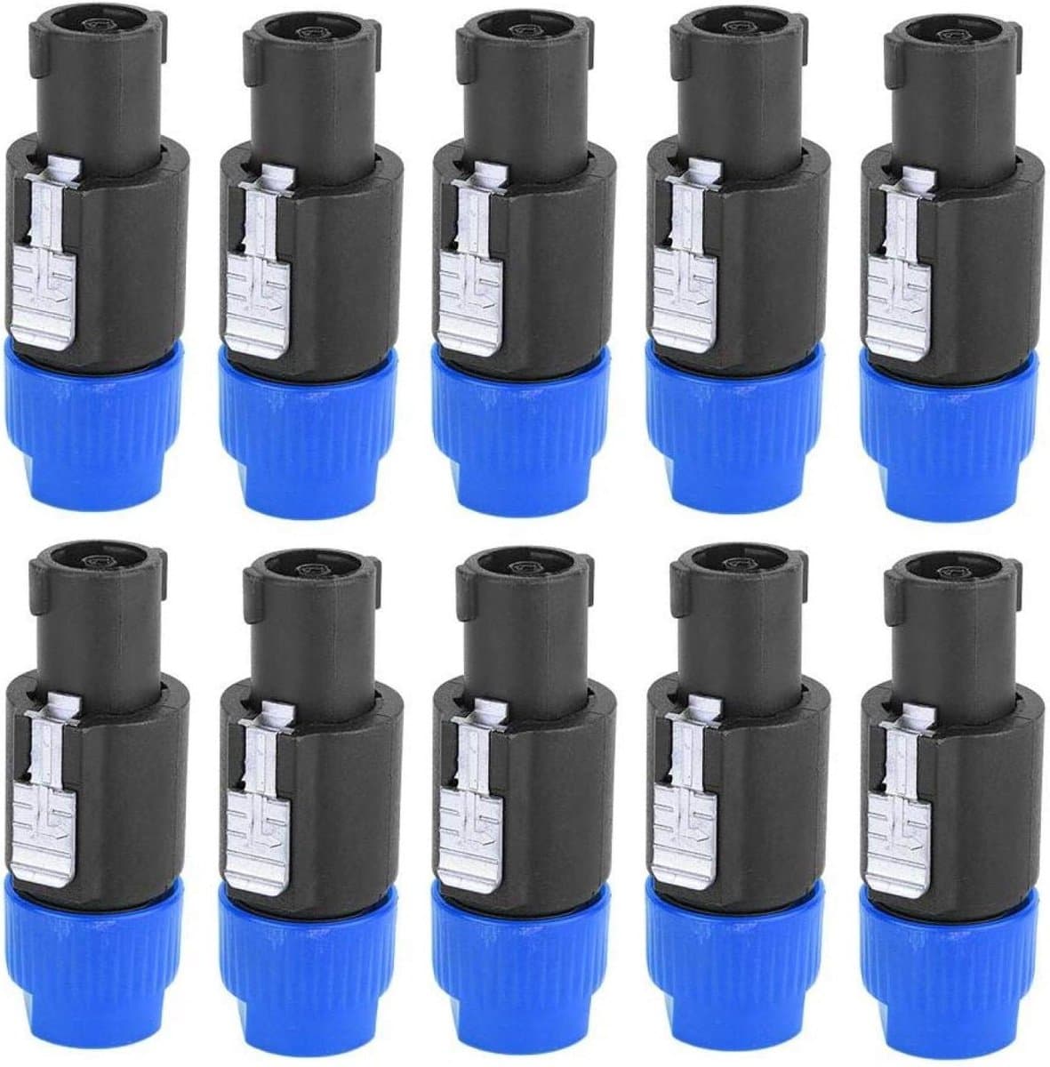 Luidspreker Connector - Audio Plug - Geluid Verbinding - Waterdicht Ontwerp - 10 Stuks - Blauw