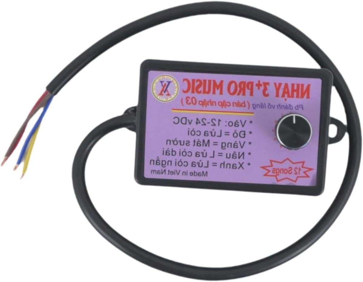 BEALIFE Robuuste constructie, claxoncontroller met elektrische claxon, luidspreker, 8 of 12 tonen, instelbaar volume, geluidsregeling voor boten en schepen, diverse