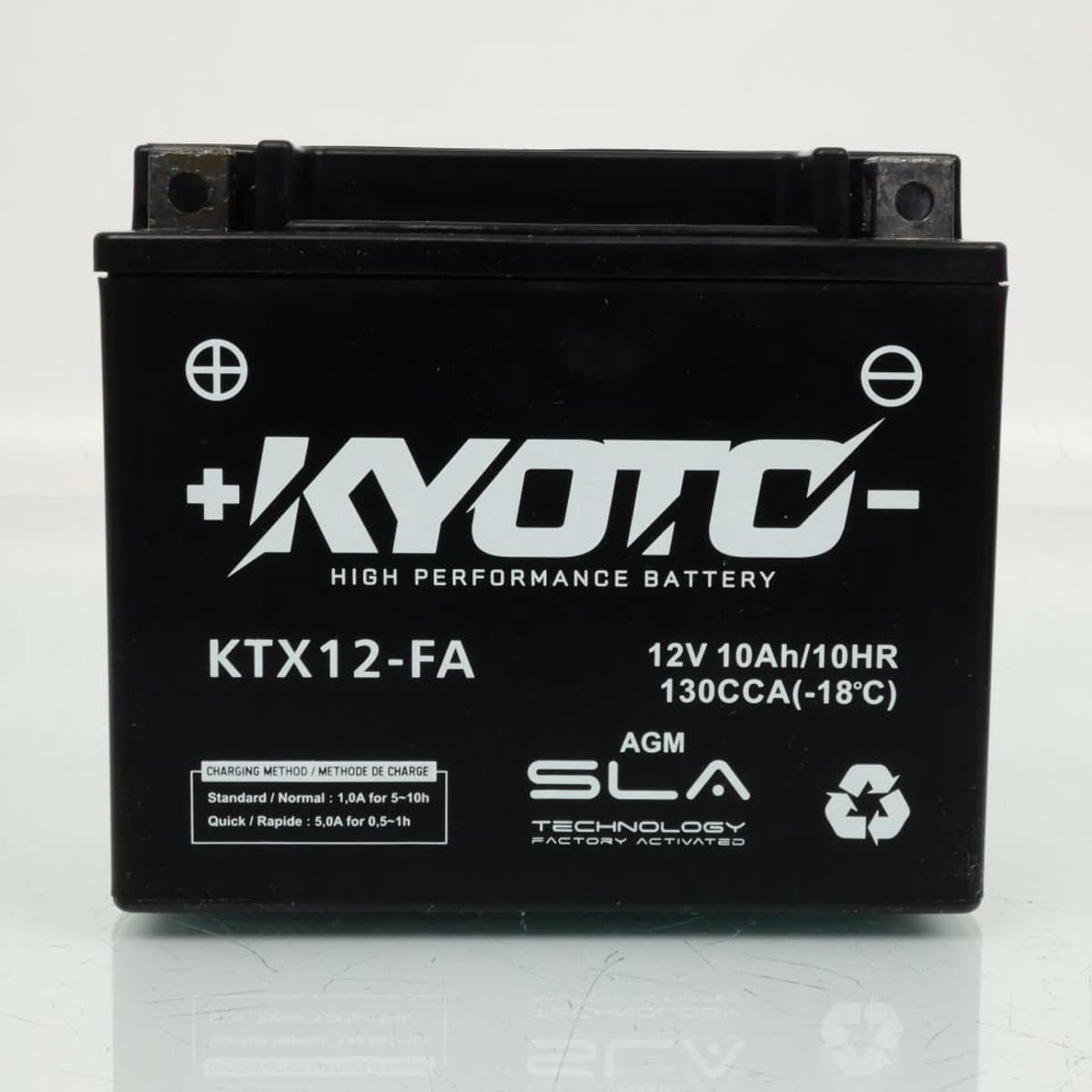 accu sla kyoto voor scooter gilera 125 nexus 2007 tot 2008 ytx12-bs sla / 12v 10ah nieuw