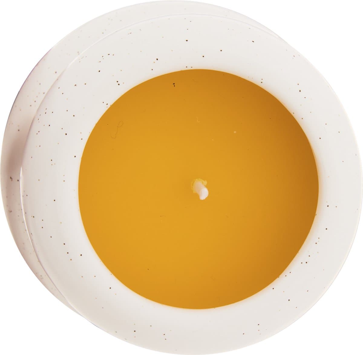 Atmosphera Morgan Geurkaars in keramieken pot - Ø10xH7cm - 75g - Brandtijd 5u - Wit