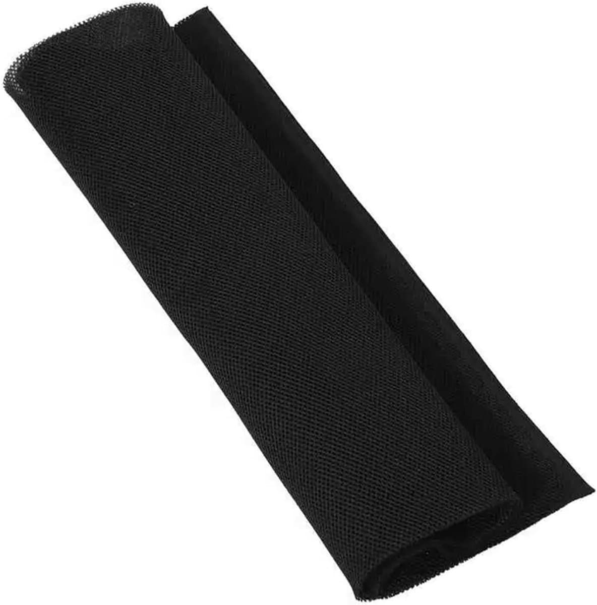 Luidsprekerdoek - Speakerdoek Beschermdoek - Stof Vrij Houden - Polyester Materiaal - 1.4 x 0.5 m - Zwart