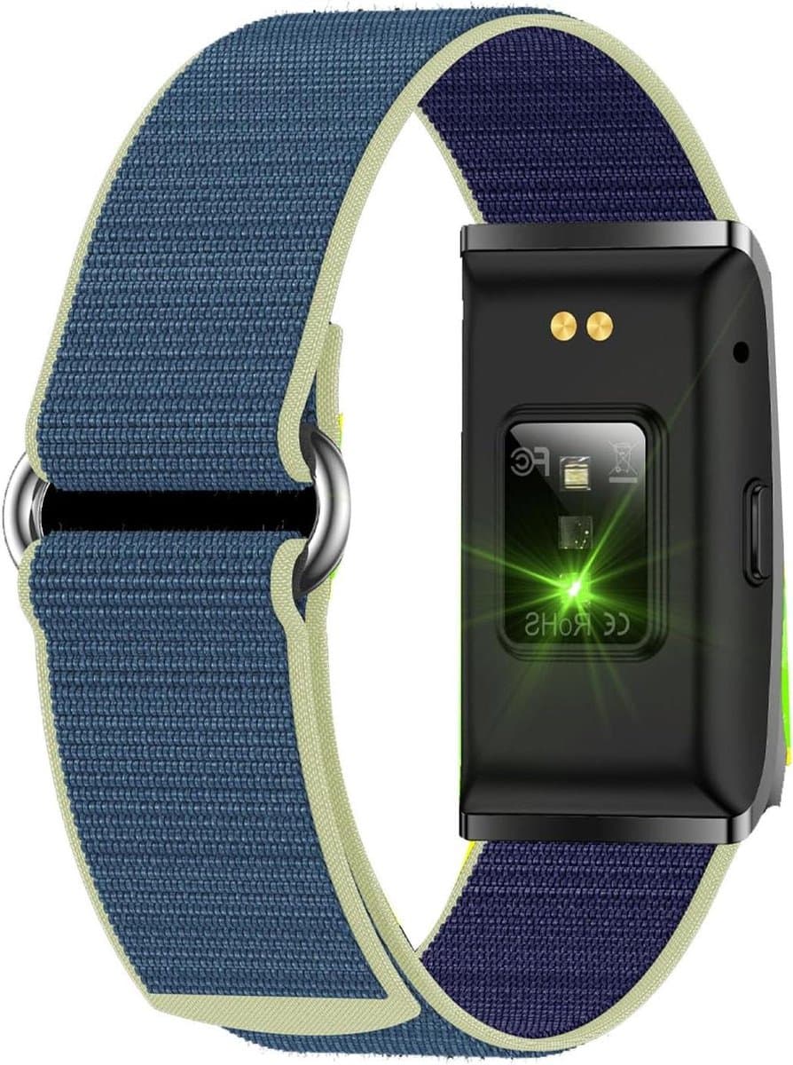 Fitness Tracker - Smart Armband - Gezondheidsmonitoring - 40 Dagen Standby - 10m Waterdicht - Blauw