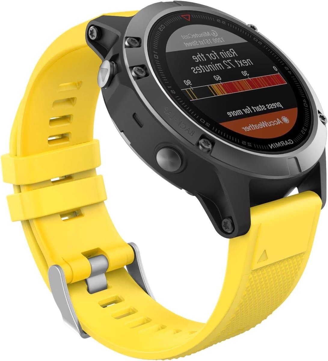 Zachte siliconen horlogeband voor Garmin Fenix 5, Fenix 6 en Forerunner 935 - 22mm vervangband met snelle bevestiging