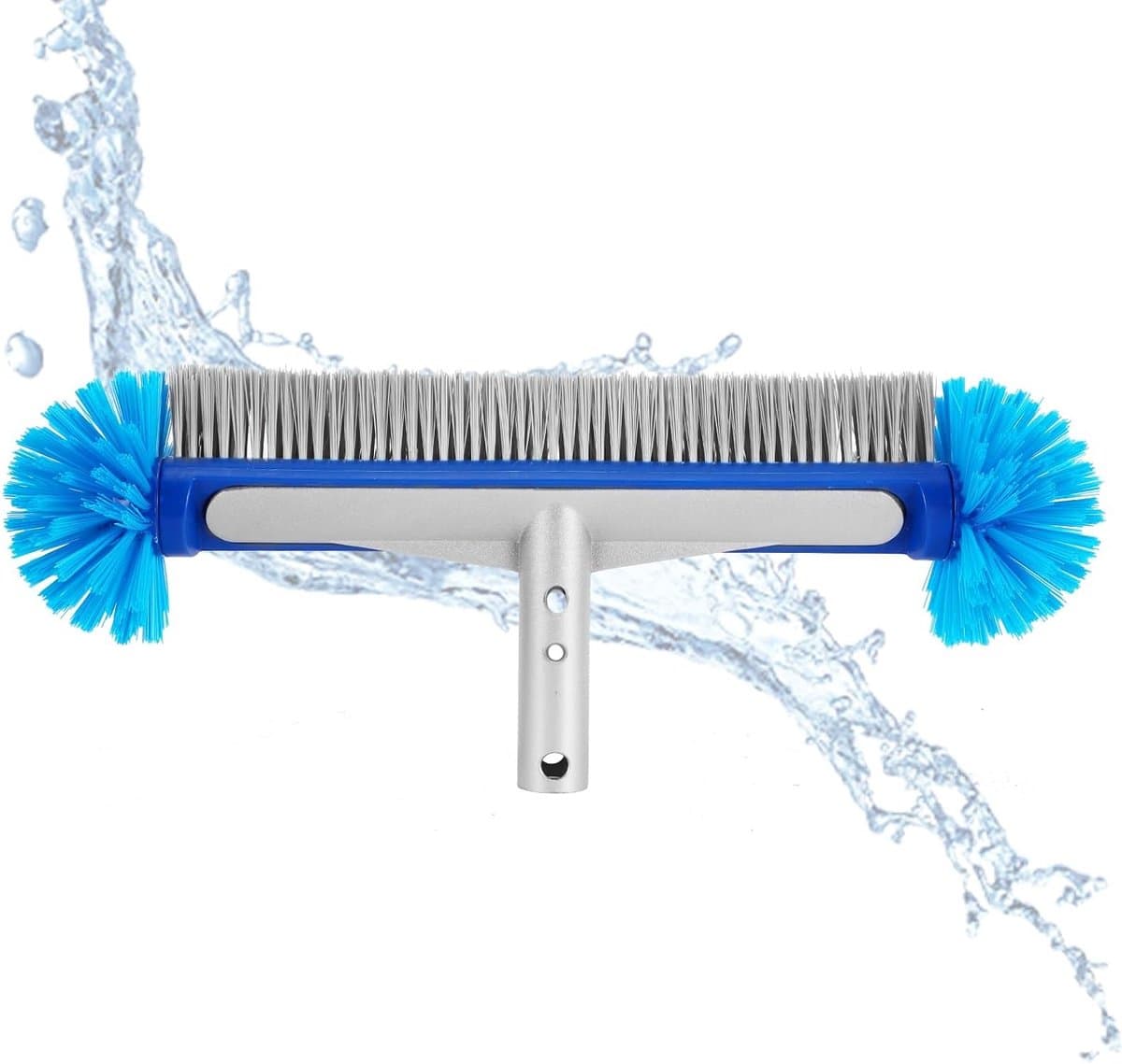 Effectieve 17 inch zwembadborstel voor het reinigen van zwembadwanden, handmatige zwembadstofzuiger, aluminium schoonmaakborstel, ideaal voor onderhoud en reiniging van zwembaden