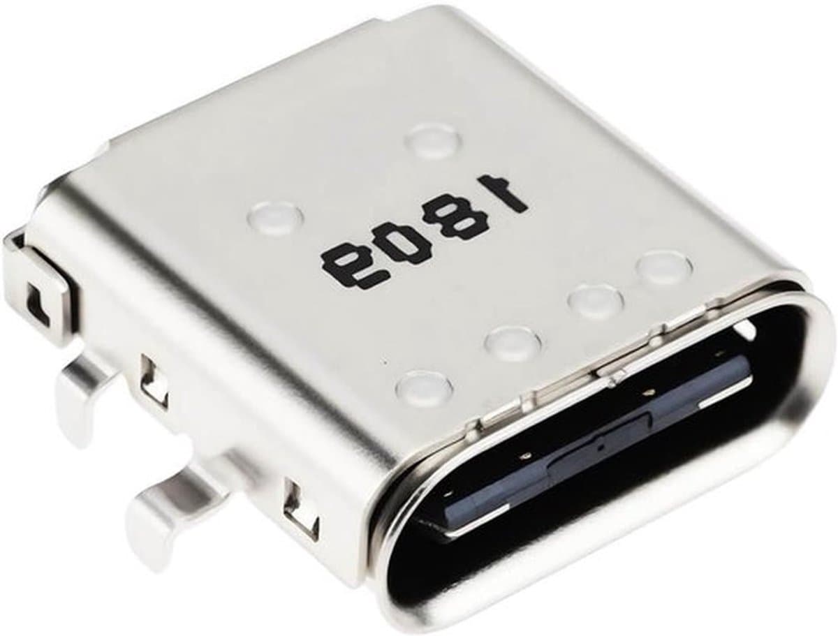 USB C aansluiting - Compatibel met Dell - Chromebook 3100 P30T001 - Oplaadconnector - Type-C - DC-voedingsstekker - Geschikt voor laptops - Zwart.