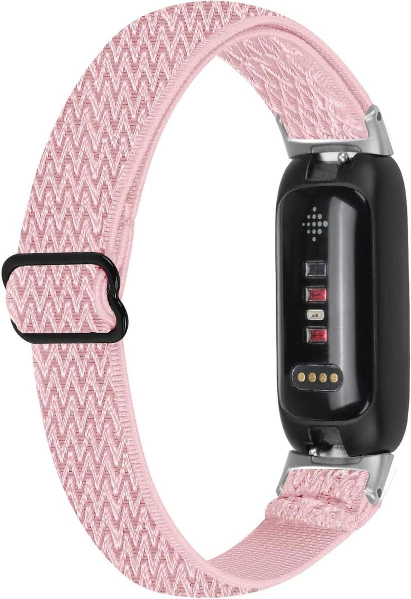 Nylon Band - Sportpolsband Elastische band - Fitness Tracker - Verstelbare gespsluiting - 135-210 mm - Zwart