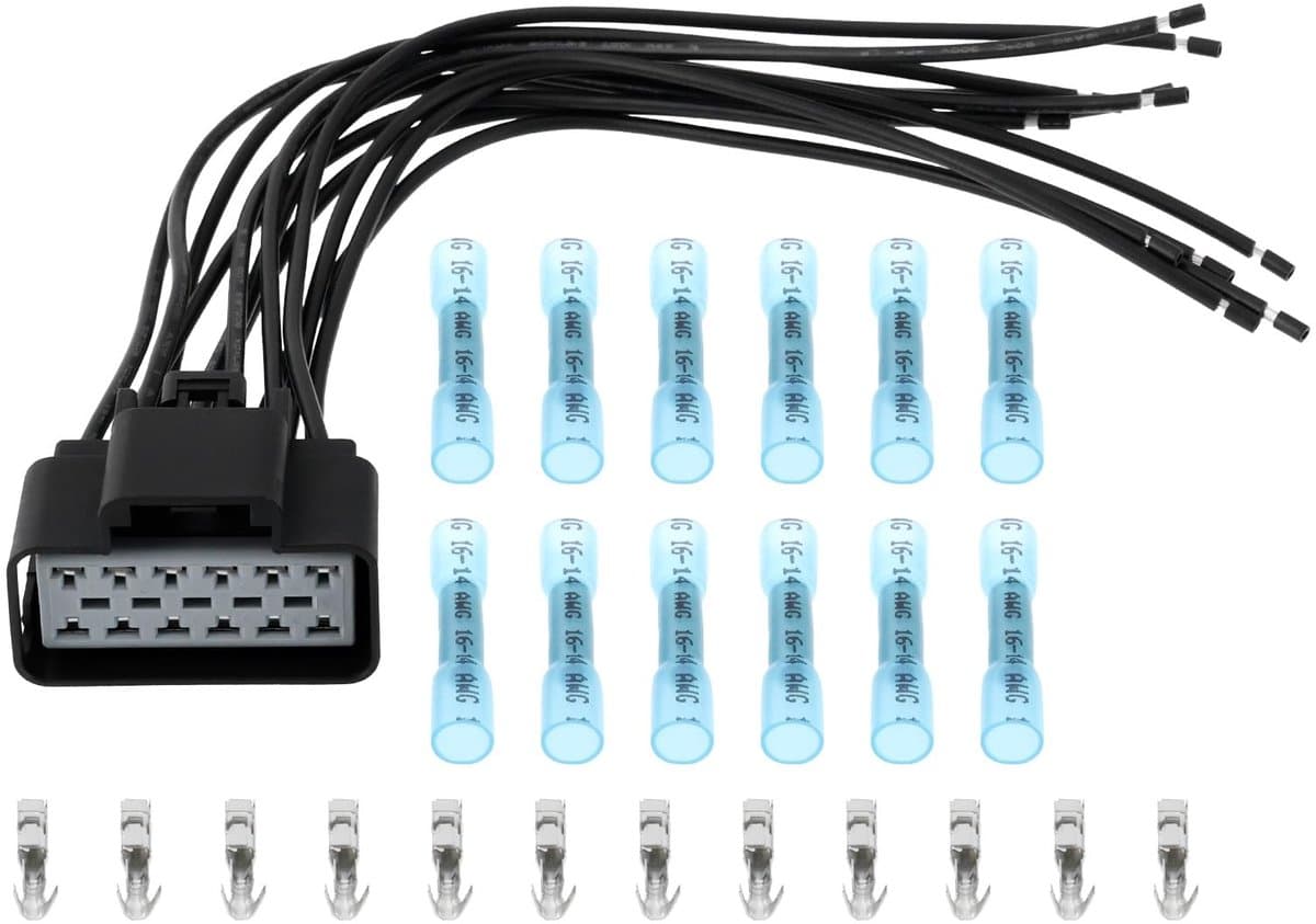 WPT928 12-Pins Auto Bedradingsharnas met Krimpkousen en Klemmen - Compatibel met Ford en Lincoln