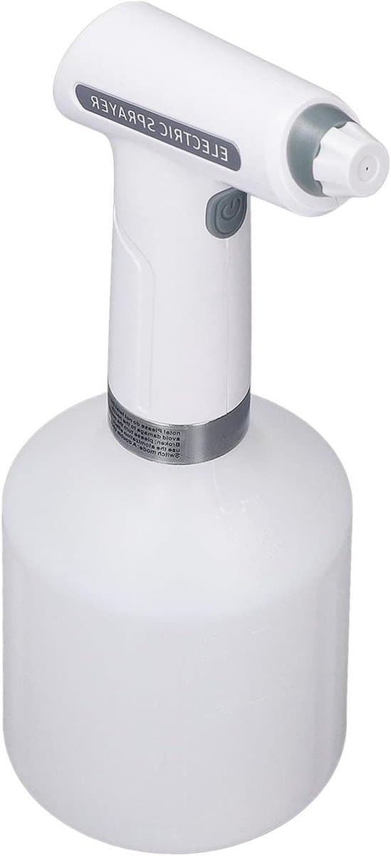 Elektrische Mister - Tuinsproeier - Planten Water Geven - Roterend Mondstuk - 2 Liter Tank - Wit