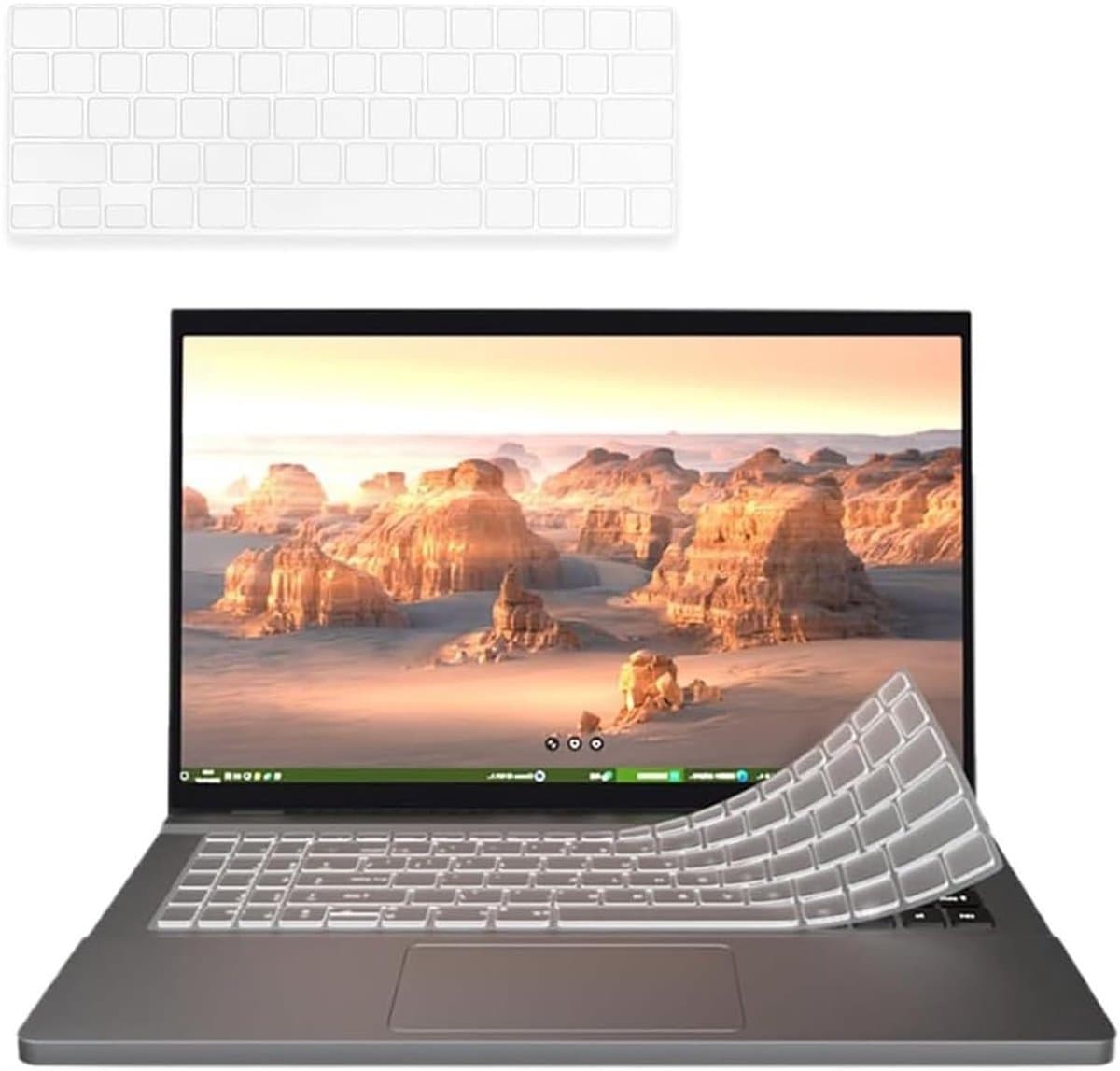 Keyboard Bescherming voor MacBook Air 13 M1 2020 - EU Indeling, Stofdicht, Wasbaar en Herbruikbaar, Transparant TPU, 1 Stuk