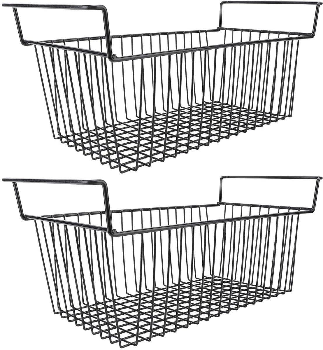 Dailygoods- Opbergrek Metalen Wire - Stapelbaar - Voor Koelkast/Diepvries - Voor Fruit/Groenten/Yoghurt - Eenvoudig Schoonmaken - Duurzaam Materiaal - Opbergmand