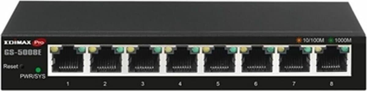 EDIMAX GS-5008E Netwerk switch 8 poorten 16 GBit/s