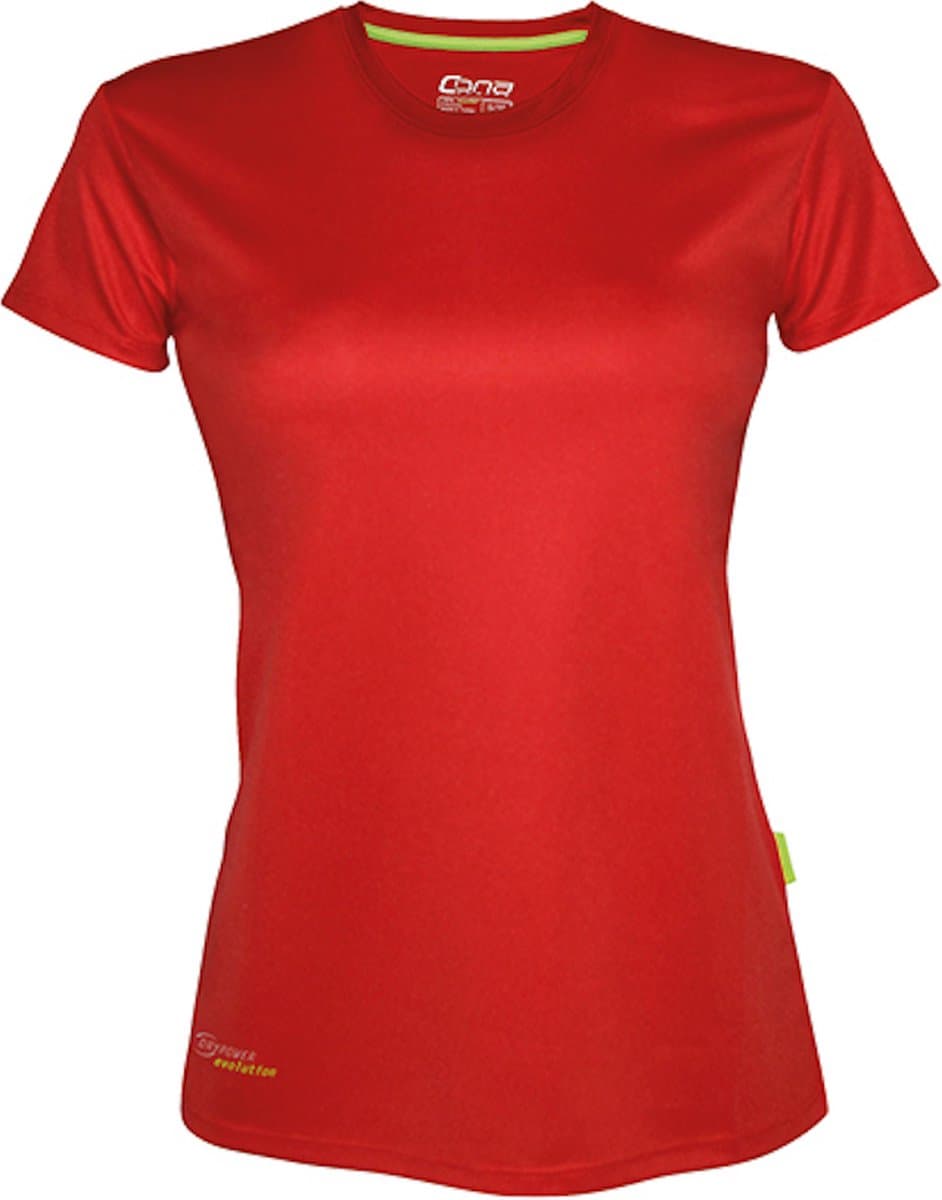 Damessportshirt 'Evolution Tech Tee' met korte mouwen Red - L