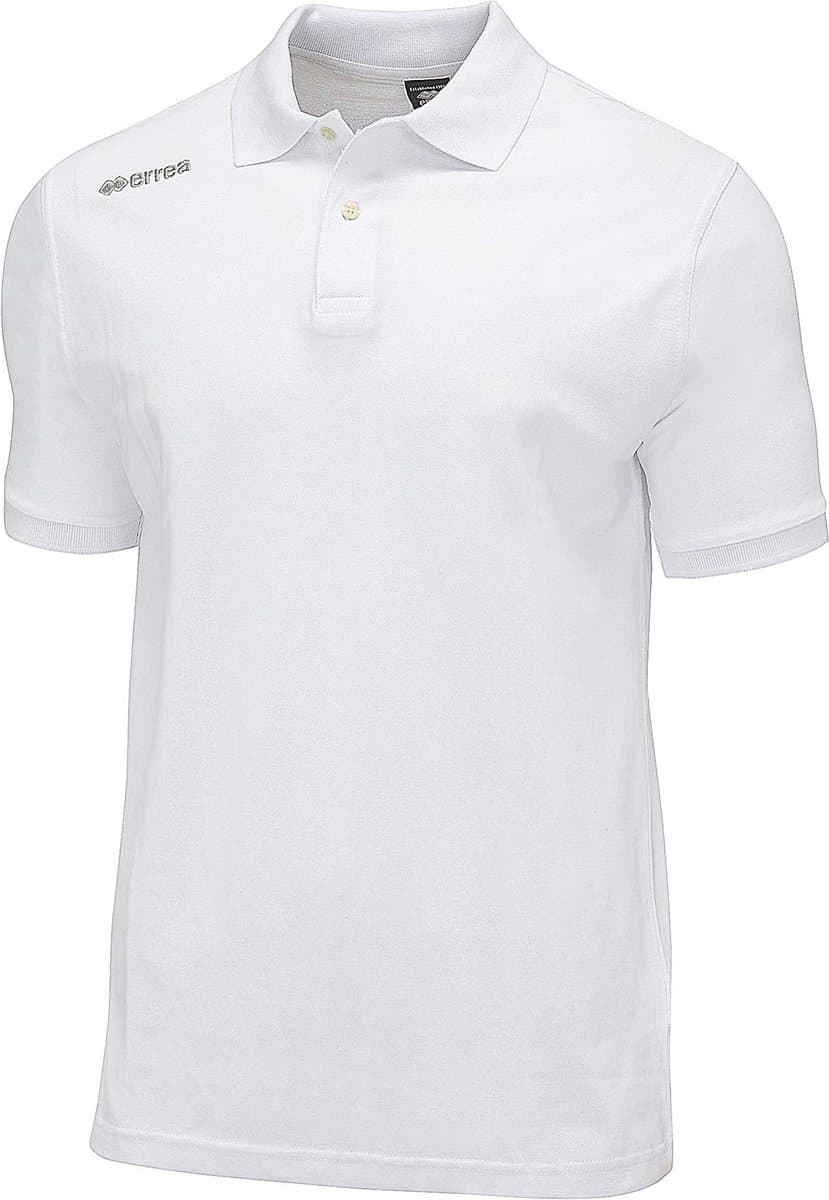 Errea Team Colour 2012 Ad Wit Poloshirt Met Korte Mouwen - Sportswear - Volwassen