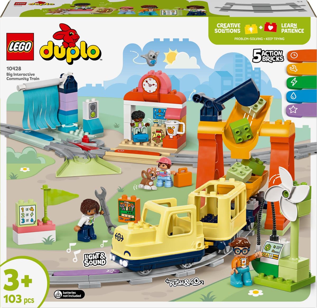 LEGO DUPLO Town 10428 Grote interactieve buurttrein
