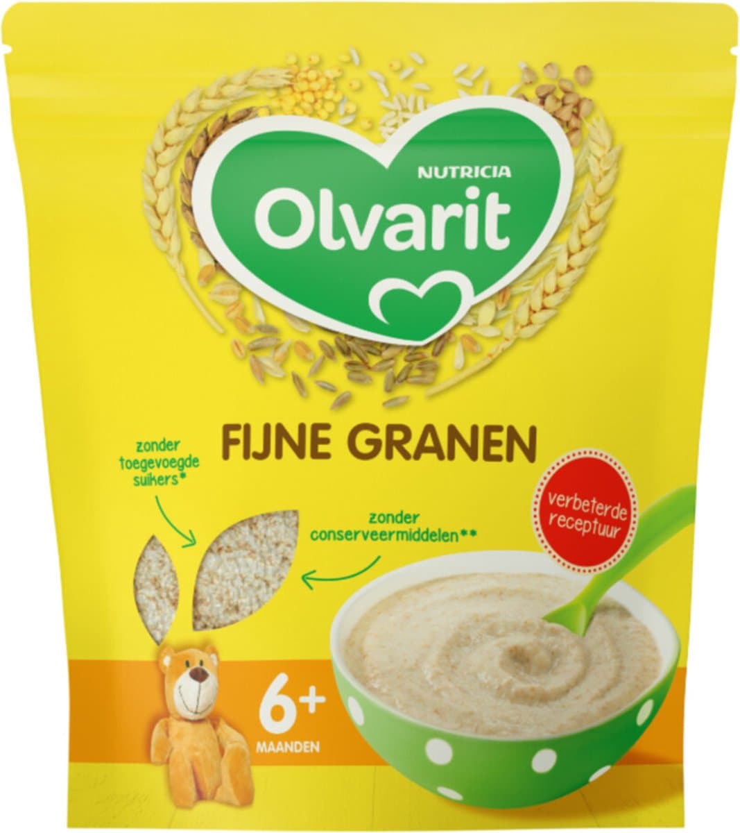 Olvarit Ontbijt Pap Fijne Korrels 8+ maanden 200 Gram