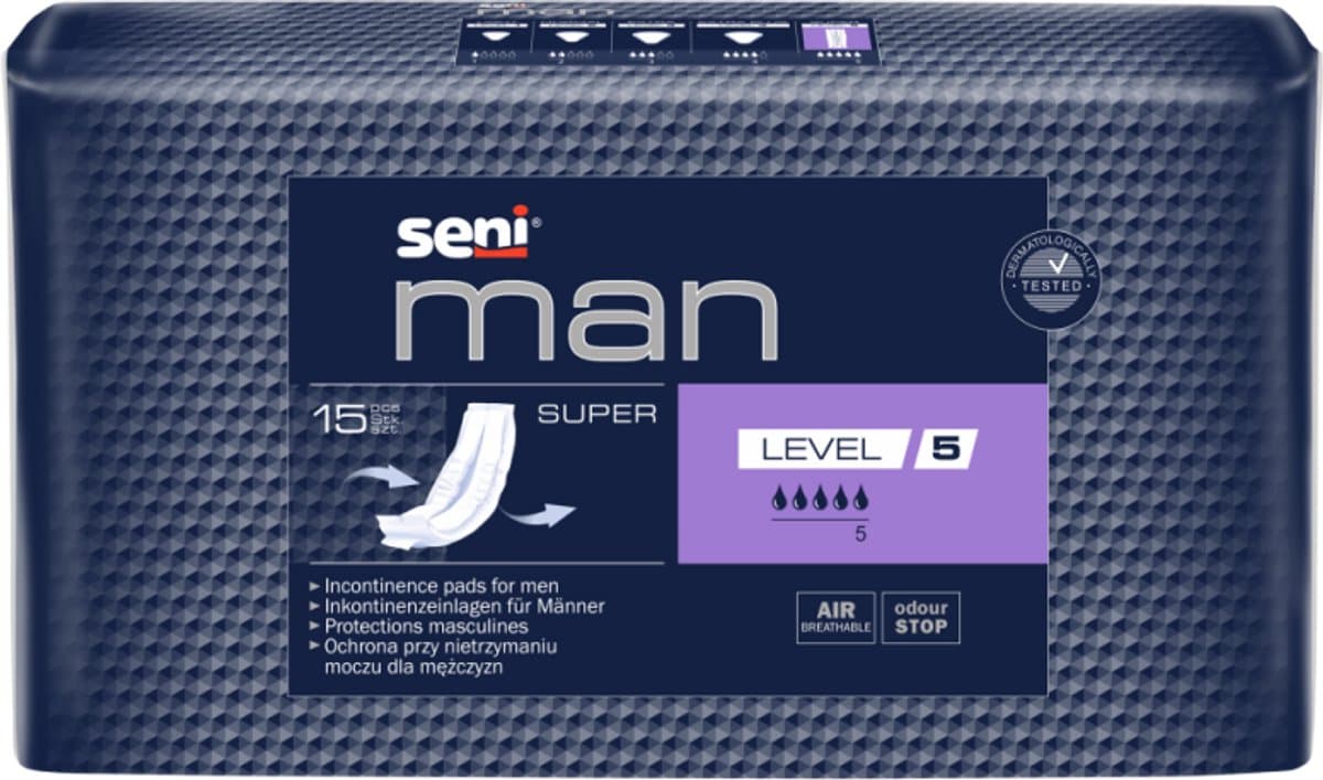 Seni Man Super Level 5 - 9 pakken van 15 stuks