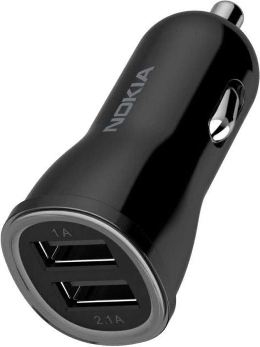 Nokia Dual-USB Autolader (Zwart) - DC-310