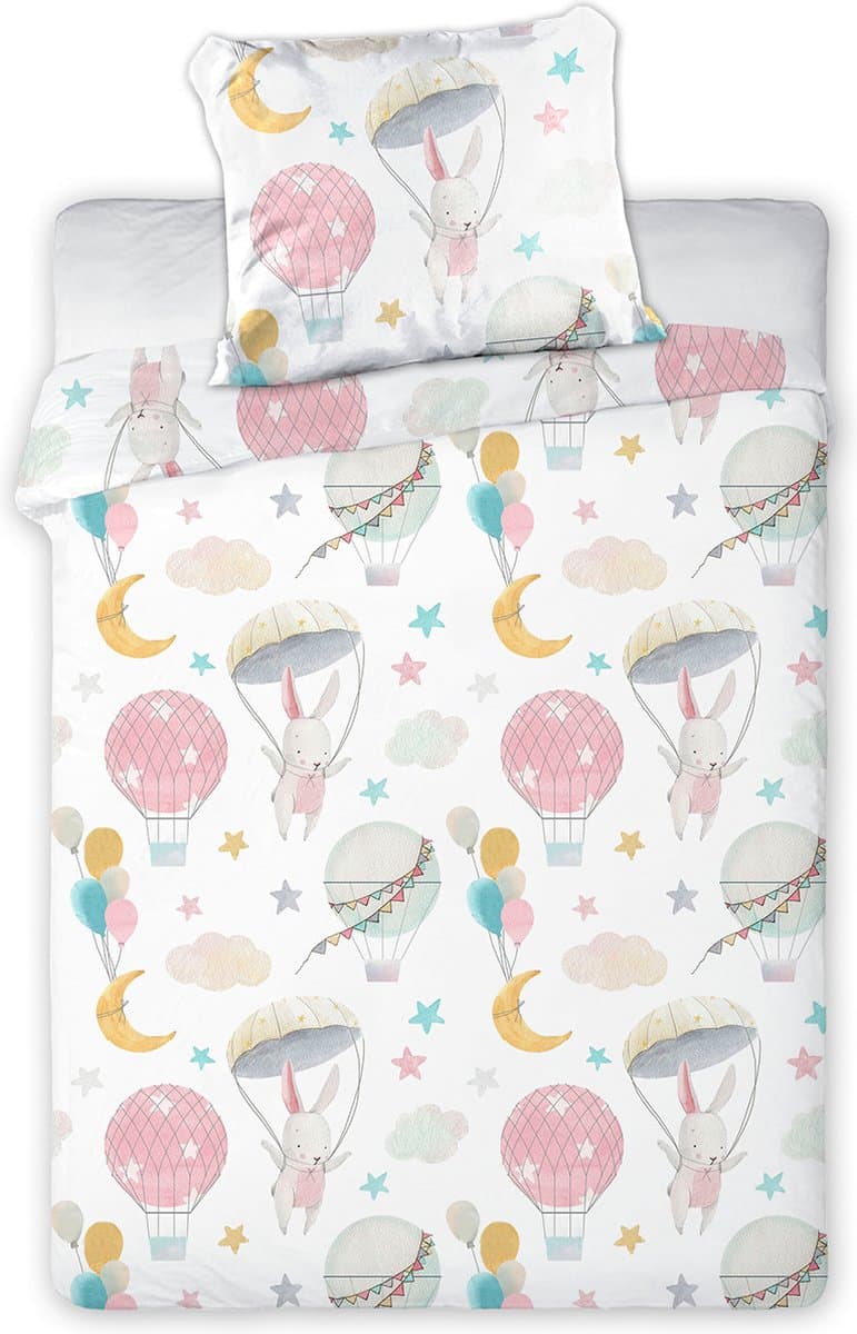 Animal Pictures BABY Dekbedovertrek Astronaut Bunny - 100 x 135 cm - Katoen