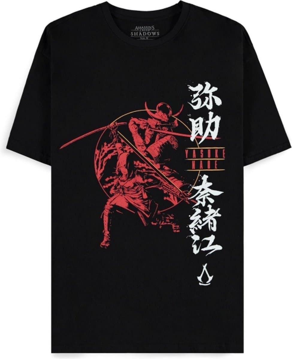 Assassin's Creed - Naoe and Yasuke Heren T-shirt - XL - Zwart