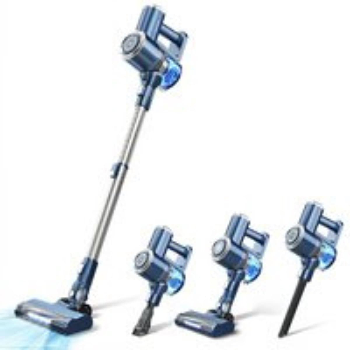 Steelstofzuiger 4 in 1 – Draadloze Tapijtreiniger – Complete Set – Met Led Display – Hoge Kwaliteit Stofzuiger