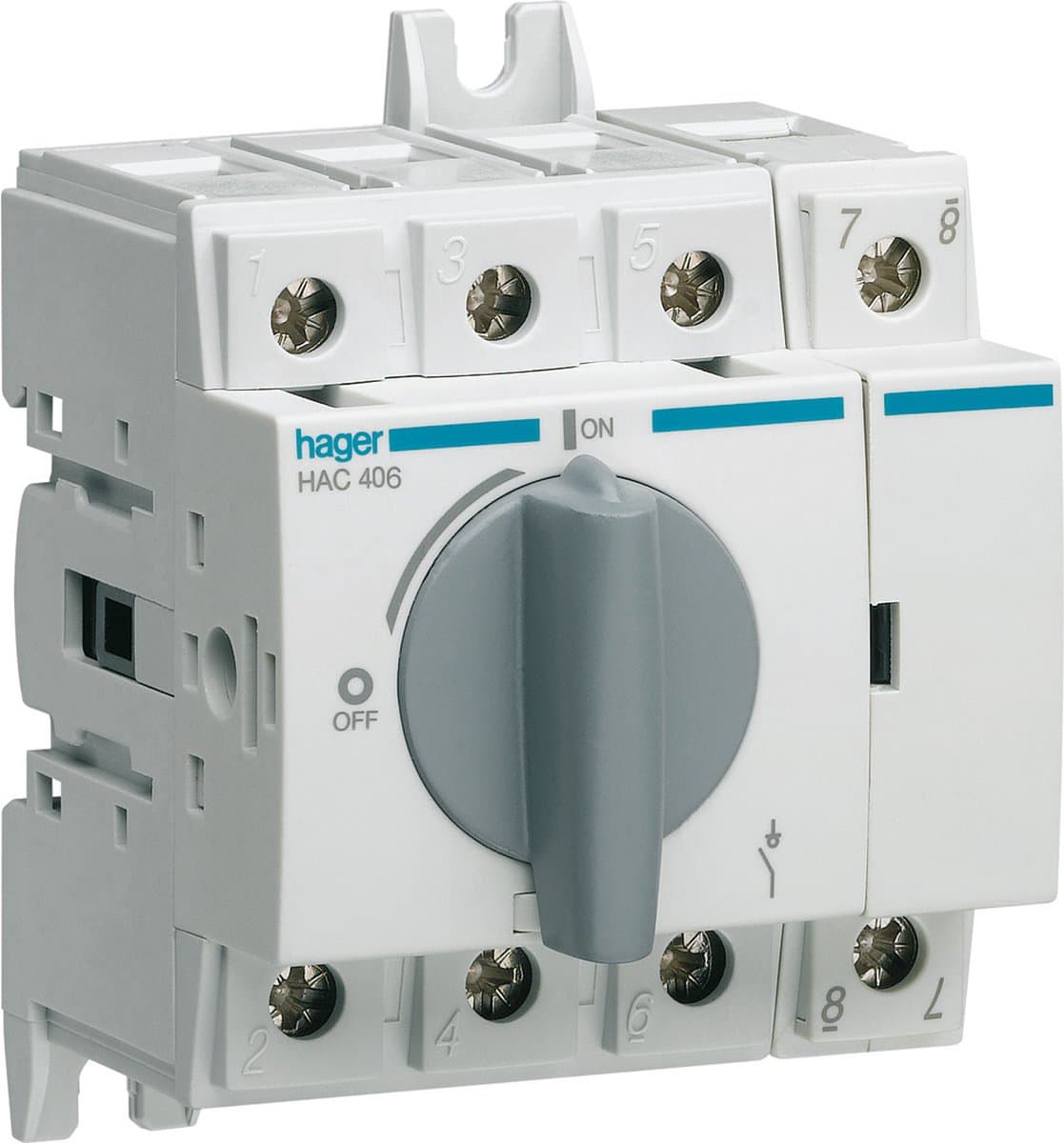 Hager HAC Lastscheider - HAC406 - E2P3R