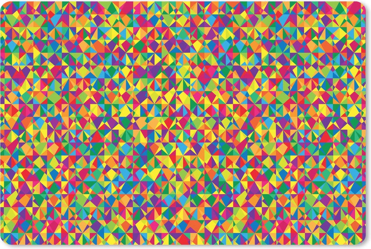 Muismat XXL 120x80 cm - Bureau onderlegger - Bureau mat Patronen - Kleuren - Regenboog - Abstract - Bureaumat - Gaming mousepad xl - Bureaulegger groot - Computer deskmat