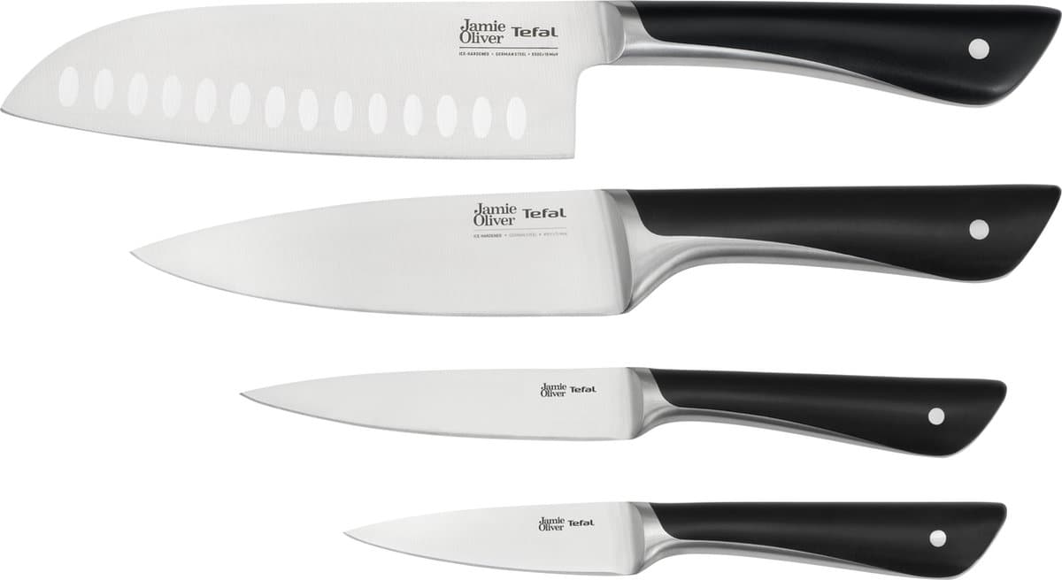 Jamie Oliver by Tefal Messenset - 4-delig - RVS - Ergonomisch - Voor Professioneel Gebruik