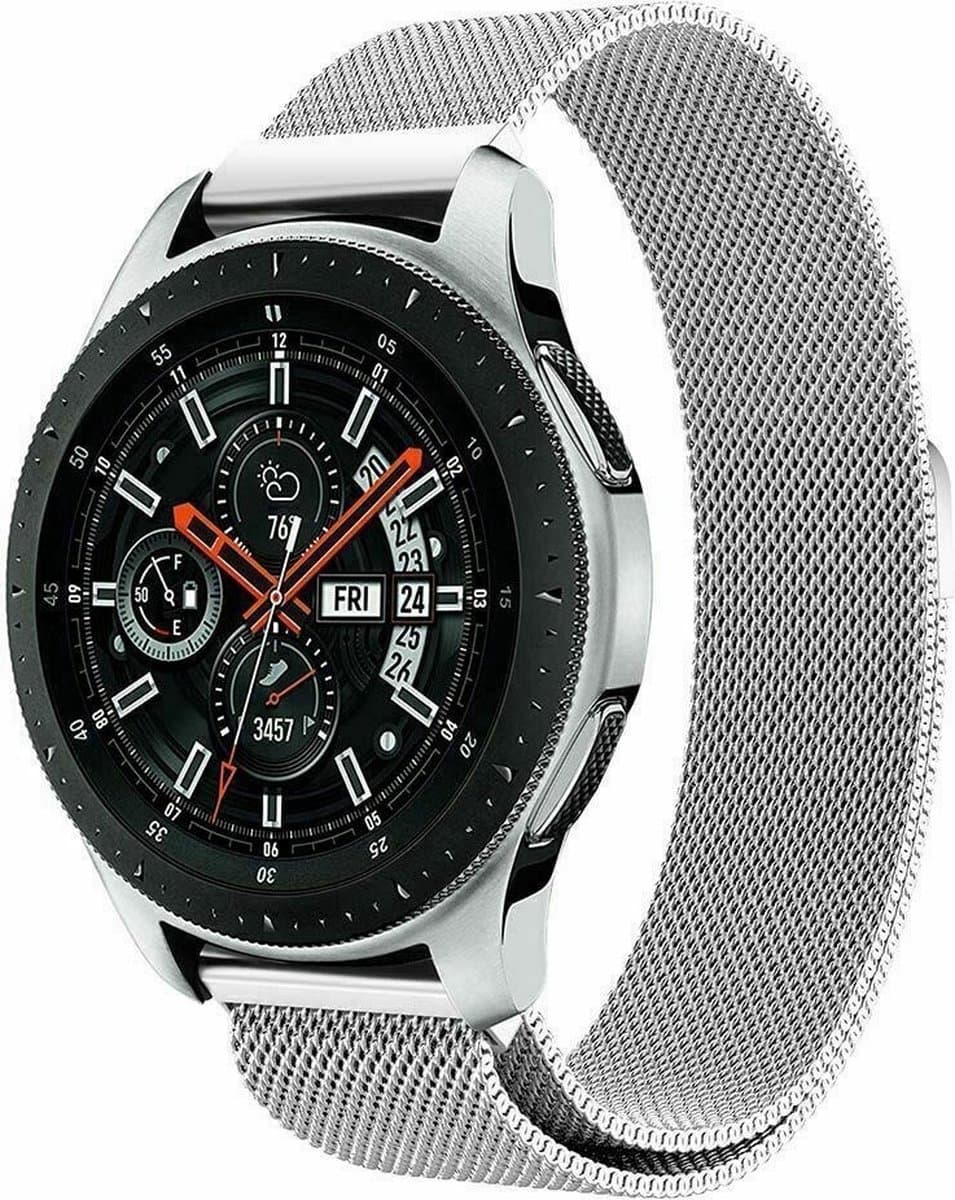 Geschikt voor Samsung Galaxy Watch Milanese band - zilver - 41mm / 42mm
