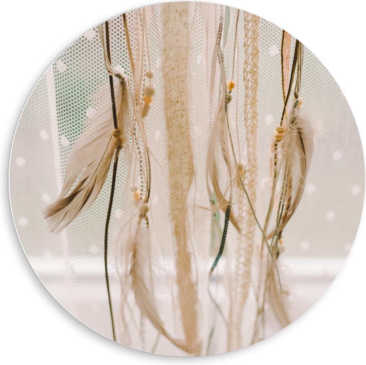 Forex Wandcirkel - Verenketting  - 80x80cm Foto op Wandcirkel (met ophangsysteem)